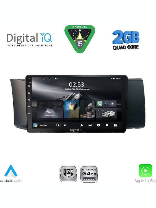 Digital IQ Car Audio System for Toyota GT86 Subaru BRZ 2012 (Bluetooth/USB/WiFi/GPS/Apple-Carplay/Android-Auto) with Touch Screen 9"