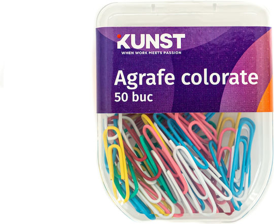 Metall Büroklammern Kunst 28 Mm Bunt 50 Stück