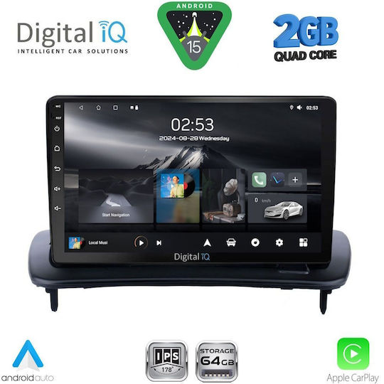 Digital IQ Ηχοσύστημα Αυτοκινήτου για Volvo C30 / S40 2005-2013 (Bluetooth/USB/WiFi/GPS/Apple-Carplay/Android-Auto) με Οθόνη Αφής 9"