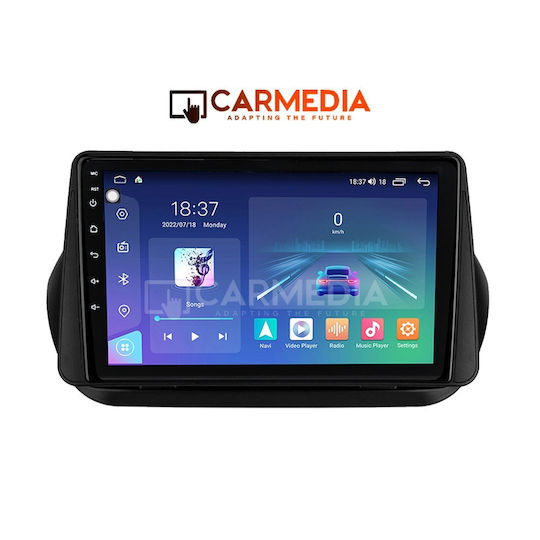 Carmedia Автомобилна Аудио Система За Fiat Fiorino / Qubo Citroen Nemo 2008-2018 Bluetooth USB WiFi GPS Apple CarPlay Android Auto С Touch Screen 10"