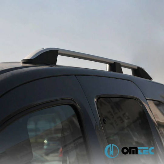 Autodachträger Dachreling Fiat Doblo 2010-2021 Mvn 263 Opel Combo 2011-2018 Mvn Iv Silber 2 Stücke