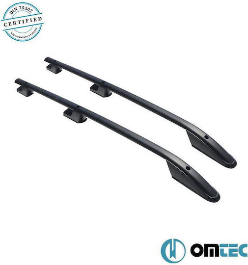 Μπάρες Οροφής Railing Vw Amarok 2010-2022 Pk Μαύρες 2 Τεμάχια