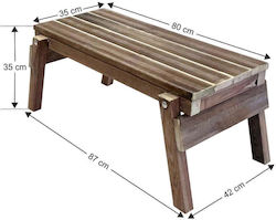 Bench Outdoor Wooden 80x42x36cm Bench Outdoor Wooden 80x42x36cm