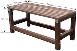 Bench Outdoor Wooden 80x37x36cm Bench Outdoor Wooden 80x37x36cm