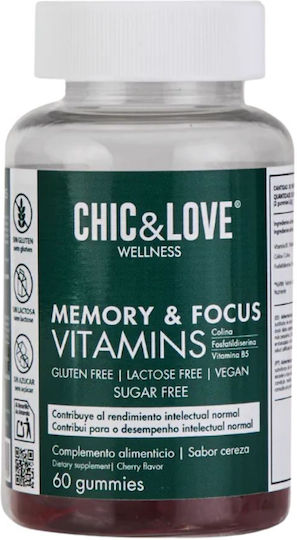 Chic & Love Memory & Focus Supliment pentru Memorie 60 bomboane de jeleu