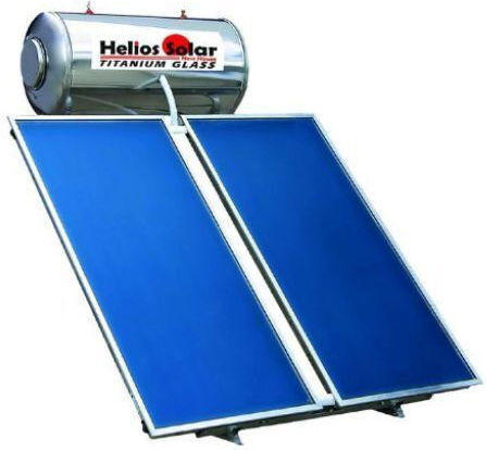 Helios Solar NHS200300 Helios Solar Solar-Wasserheizung 200lt Glas Doppelte Energie 3m² Auswahl