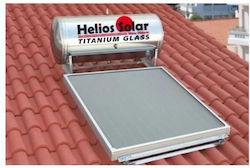 Helios Solar Ηλιακός Θερμοσίφωνας 120lt Glass Τριπλής Ενέργειας 2τ.μ. Κεραμοσκεπής Επιλεκτικός