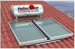 Helios Solar Ηλιακός Θερμοσίφωνας 250lt Glass Διπλής Ενέργειας 4τ.μ. Κεραμοσκεπής Επιλεκτικός