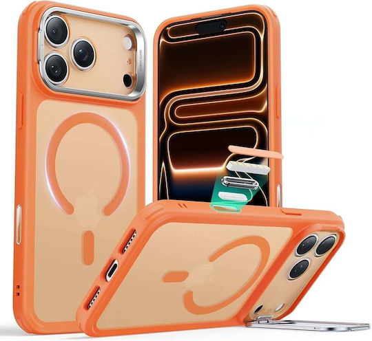 ESR Classic Hybrid Halolock Kickstand Umschlag Rückseite Silikon Orange (iPhone 17 Pro)