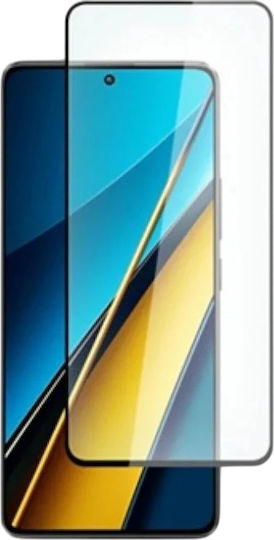 Full Glue Full Face Tempered Glass Μαύρο (Poco X6 Neo)