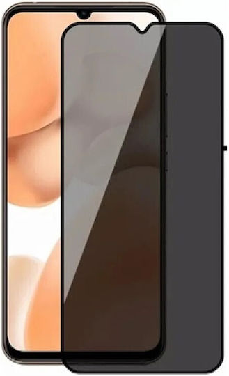 Full Glue Privacy Full Face Tempered Glass Black (Redmi Note 12 5G / Poco X5)