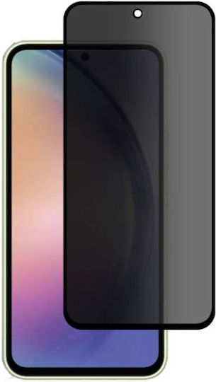 Vollkleber Privatsphäre Vollflächig gehärtetes Glas Schwarz (Galaxy A35)