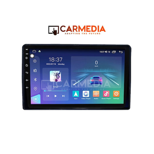 Carmedia Ηχοσύστημα Αυτοκινήτου για Peugeot Partner Citroen Berlingo 2008-2018 (Bluetooth/USB/WiFi/GPS/Apple-Carplay/Android-Auto) με Οθόνη Αφής 9"