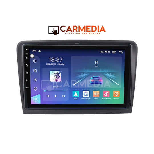 Carmedia Ηχοσύστημα Αυτοκινήτου για Skoda Rapid 2012 (Bluetooth/USB/WiFi/GPS/Apple-Carplay/Android-Auto) με Οθόνη Αφής 9"