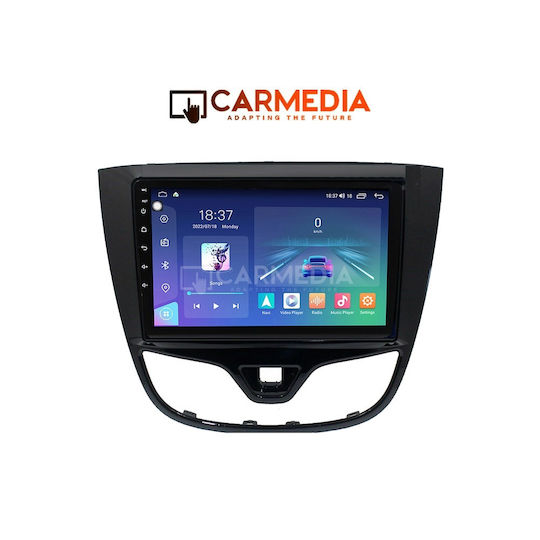 Carmedia Ηχοσύστημα Αυτοκινήτου για Opel Karl 2014-2019 (Bluetooth/USB/WiFi/GPS/Apple-Carplay/Android-Auto) με Οθόνη Αφής 9"