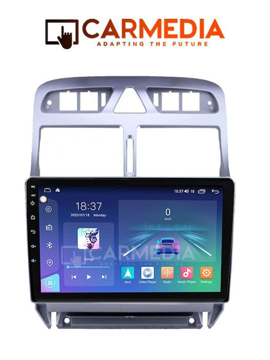 Carmedia Car Audio System for Peugeot 307 2001-2008 (Bluetooth/USB/WiFi/GPS/Apple-Carplay/Android-Auto) with Touch Screen 9"