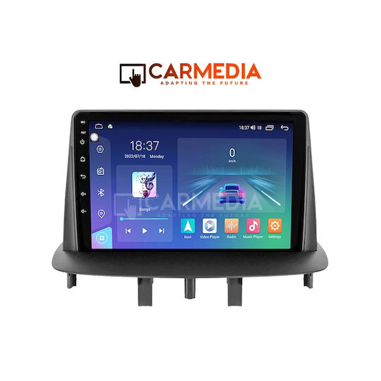 Carmedia Car Audio System for Renault Megane 2009-2016 (Bluetooth/USB/WiFi/GPS/Apple-Carplay/Android-Auto) with Touch Screen 9"