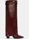 Cizme dama Burgundy