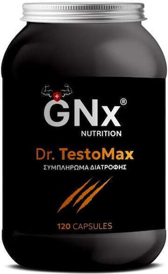 GNx Nutrition Dr. TestoMax Συμπλήρωμα για την Ενίσχυση της Τεστοστερόνης 120 κάψουλες