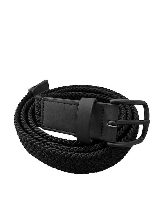 Rebase Herren Gürtel Stoff Schwarz