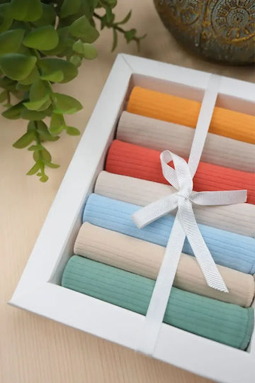 Baby-Soßtuch Set für Babys Mund Geschenk – 7 Stück 22,5x22,5cm