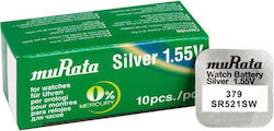 Murata Μπαταρίες Silver Oxide SR521SW 1.55V 10τμχ