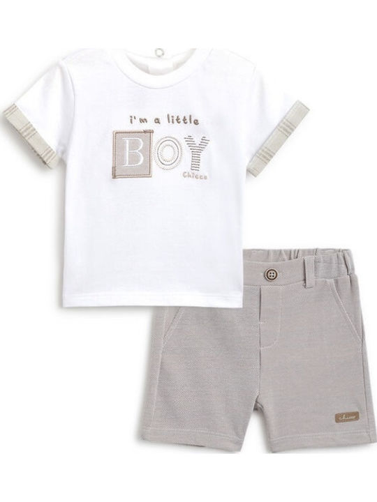 Kids' Set with Shorts Summer 2pcs Ecru