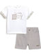 Kids' Set with Shorts Summer 2pcs Ecru