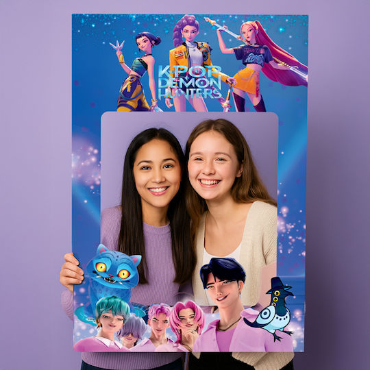 Fotostand-Requisiten K-pop Dämonenjäger Huntrix 98 x 58 cm D16001 Bal-d16001-huntrix
