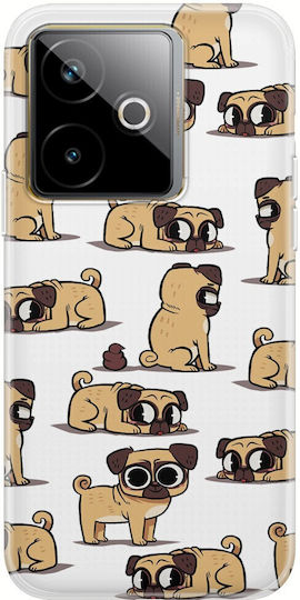 Cute Pugs Realme Gt 7 5g Clear Tpu Διάφανη Σιλικόνη