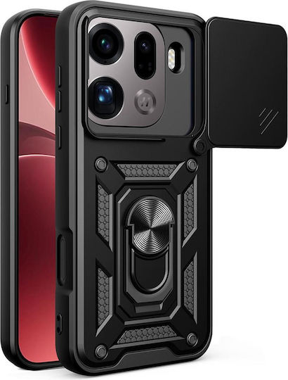 Techsuit Camshield Series Oppo Find Back Cover Silicone Black (Oppo Find X9 Pro)