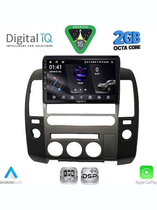 Digital IQ Car Audio System for Nissan Navara 2006-2011 (Bluetooth/USB/WiFi/GPS/Apple-Carplay/Android-Auto) with Touch Screen 9"