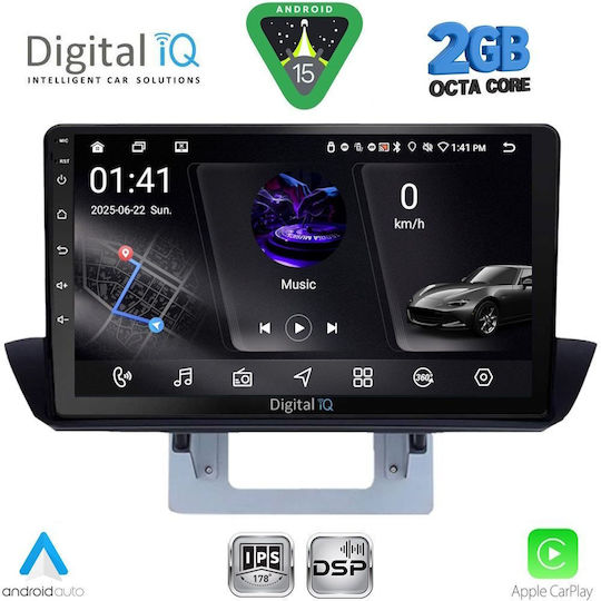 Digital IQ Car Audio System for Mazda BT-50 2012-2019 (Bluetooth/USB/WiFi/GPS/Apple-Carplay/Android-Auto) with Touch Screen 9"