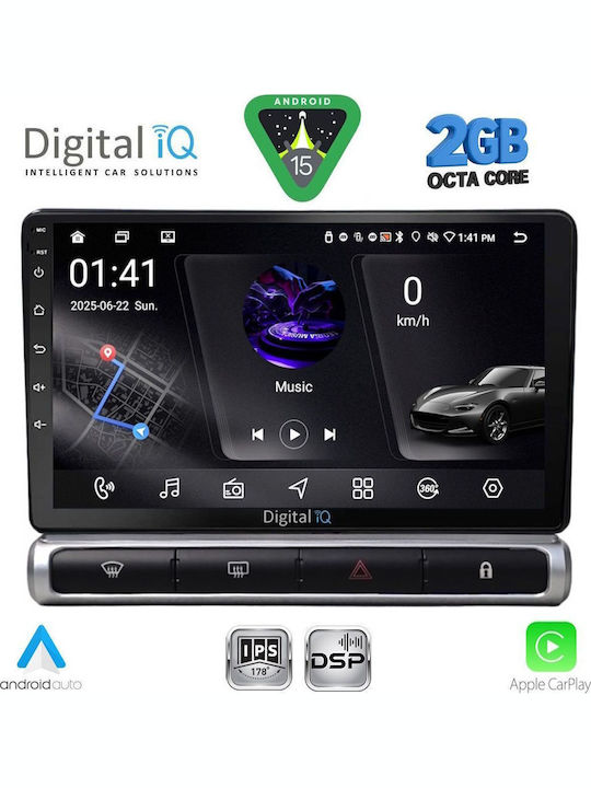 Digital IQ Car Audio System for Citroen C3 / DS3 2016 (Bluetooth/USB/WiFi/GPS/Apple-Carplay/Android-Auto) with Touch Screen 9"