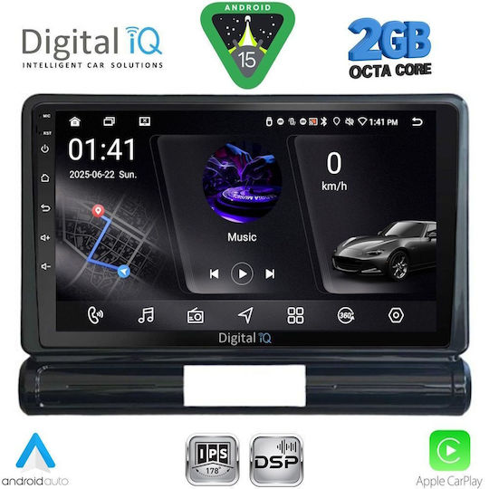 Digital IQ Car Audio System for Citroen C3 / DS3 2016 (Bluetooth/USB/WiFi/GPS/Apple-Carplay/Android-Auto) with Touch Screen 9"