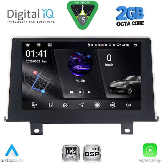 Digital IQ Car Audio System for BMW Series 1 2011-2016 (Bluetooth/USB/WiFi/GPS/Apple-Carplay/Android-Auto) with Touch Screen 9"