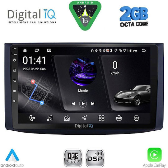 Digital IQ Ηχοσύστημα Αυτοκινήτου για Chevrolet Aveo 2006-2010 (Bluetooth/USB/WiFi/GPS/Apple-Carplay/Android-Auto) με Οθόνη Αφής 9"