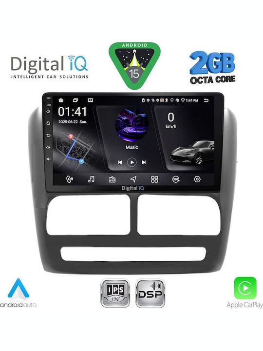 Digital IQ Car Audio System for Fiat Doblo 2010-2015 (Bluetooth/USB/WiFi/GPS/Apple-Carplay/Android-Auto) with Touch Screen 9"