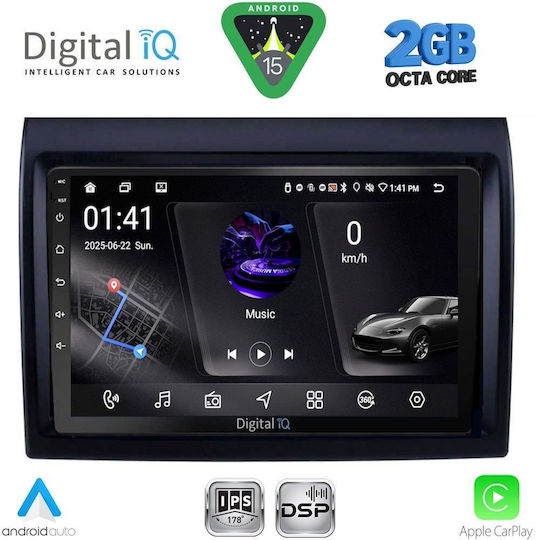Digital IQ Ηχοσύστημα Αυτοκινήτου για Fiat Ducato 2006-2011 (Bluetooth/USB/WiFi/GPS/Apple-Carplay/Android-Auto) με Οθόνη Αφής 9"