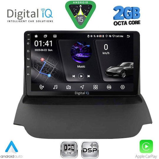 Digital IQ Car Audio System for Ford EcoSport 2012-2018 (Bluetooth/USB/WiFi/GPS/Apple-Carplay/Android-Auto) with Touch Screen 9"