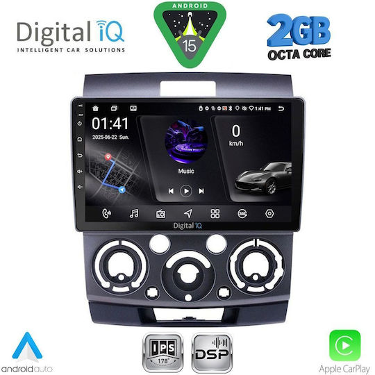 Digital IQ Ηχοσύστημα Αυτοκινήτου για Ford Ranger Mazda BT-50 2006-2011 (Bluetooth/USB/WiFi/GPS/Apple-Carplay/Android-Auto) με Οθόνη Αφής 9"