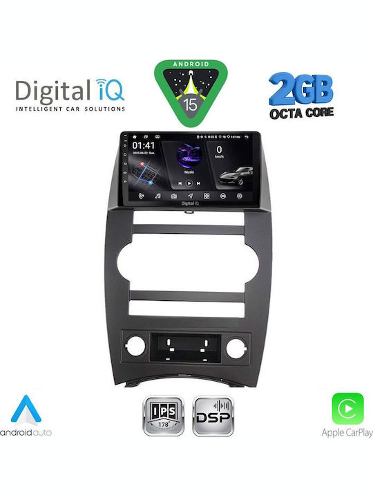 Digital IQ Auto-Audiosystem für Jeep Kommandant 2007-2009 (Bluetooth/USB/WiFi/GPS/Apple-Carplay/Android-Auto) mit Touchscreen 9"