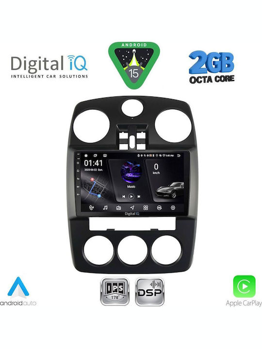 Digital IQ Car Audio System Chrysler PT Cruiser 2005-2010 (Bluetooth/USB/WiFi/GPS/Apple-Carplay/Android-Auto) with Touch Screen 9"