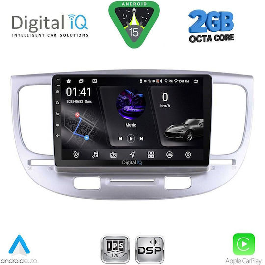 Digital IQ Car Audio System for Kia Rio 2005-2011 (Bluetooth/USB/WiFi/GPS/Apple-Carplay/Android-Auto) with Touch Screen 9"