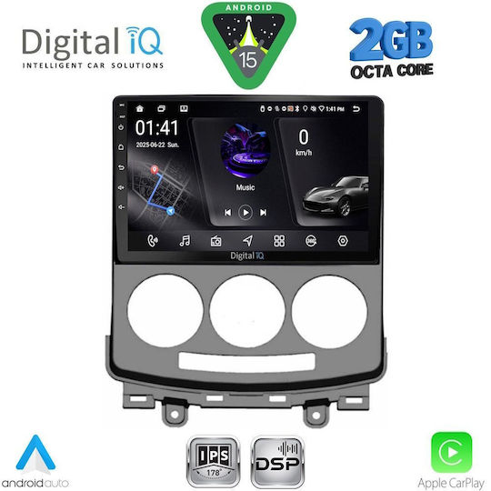 Digital IQ Ηχοσύστημα Αυτοκινήτου για Mazda 5 2004-2010 (Bluetooth/USB/WiFi/GPS/Apple-Carplay/Android-Auto) με Οθόνη Αφής 9"