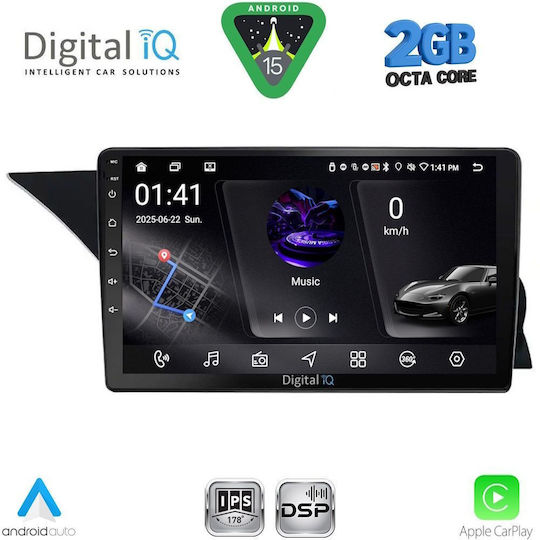 Digital IQ Ηχοσύστημα Αυτοκινήτου για Mercedes-Benz GLK 2013-2017 (Bluetooth/USB/WiFi/GPS/Apple-Carplay/Android-Auto) με Οθόνη Αφής 9"