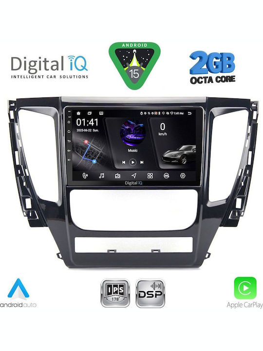 Digital IQ Car Audio System for Mitsubishi Pajero 2013-2020 (Bluetooth/USB/WiFi/GPS/Apple-Carplay/Android-Auto) with Touch Screen 9"