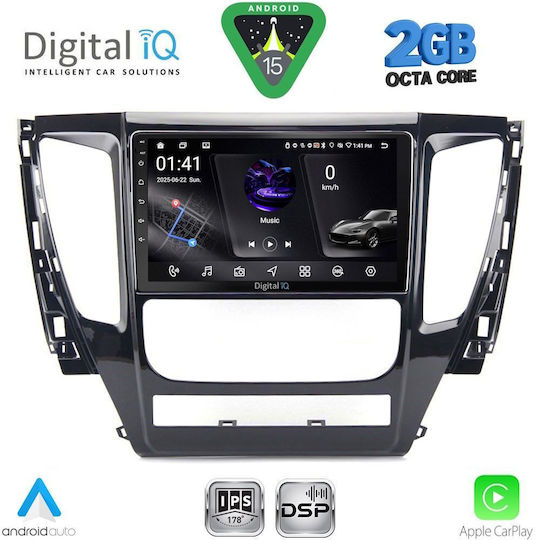 Digital IQ Ηχοσύστημα Αυτοκινήτου για Mitsubishi Pajero 2013-2020 (Bluetooth/USB/WiFi/GPS/Apple-Carplay/Android-Auto) με Οθόνη Αφής 9"