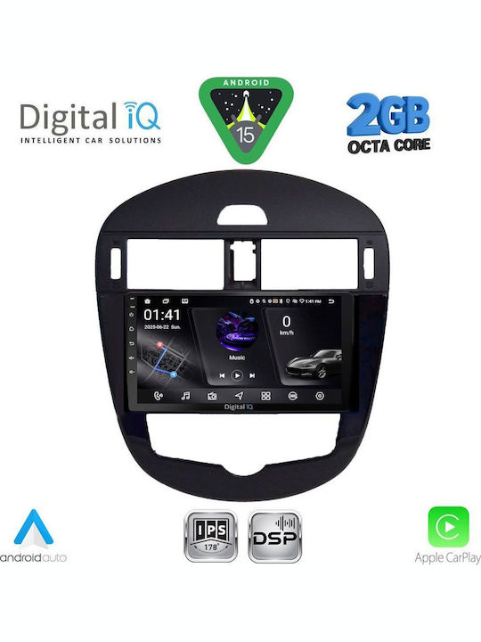 Digital IQ Car Audio System for Nissan Pulsar 2014-2020 with Clima (Bluetooth/USB/WiFi/GPS/Apple-Carplay/Android-Auto) with Touch Screen 9"