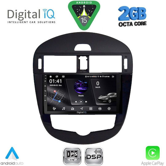 Digital IQ Ηχοσύστημα Αυτοκινήτου για Nissan Pulsar 2014-2020 με Clima (Bluetooth/USB/WiFi/GPS/Apple-Carplay/Android-Auto) με Οθόνη Αφής 9"
